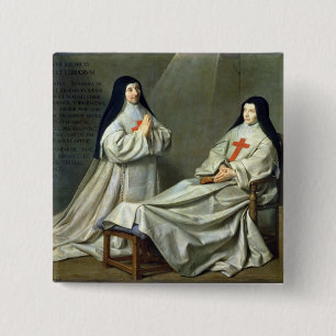 Portrait of Mother Catherine-Agnes 15 Cm Square Badge