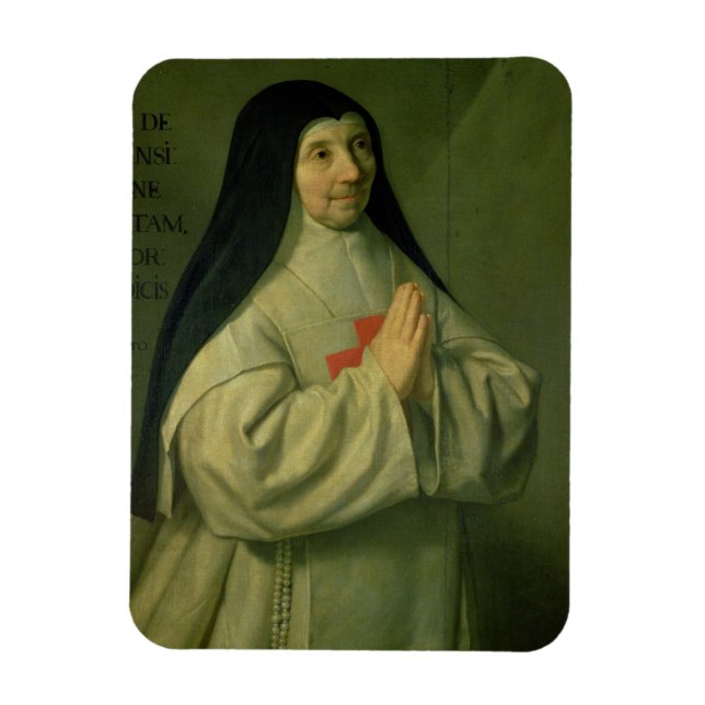 Portrait of Mother Catherine-Agnes Arnauld (1593-1 Magnet (Vertical)