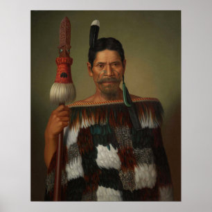 'Portrait of Mr Paramena' - G. Lindauer Poster