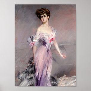 Portrait of Mrs Howard-Johnston by Boldini Poster