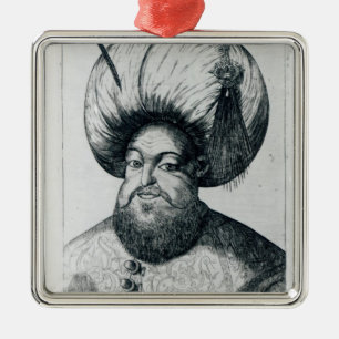 Portrait of Murad III Metal Tree Decoration