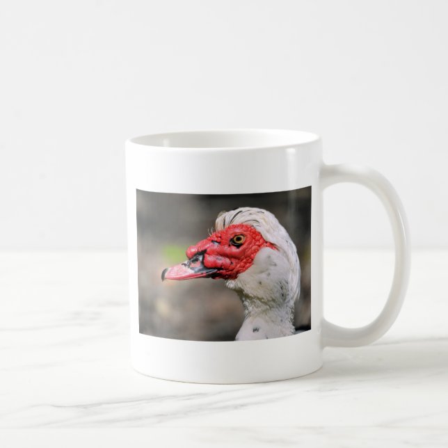 Portrait of muscovy duck coffee mug (Right)