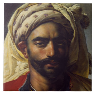 Portrait of Mustapha Ceramic Tile