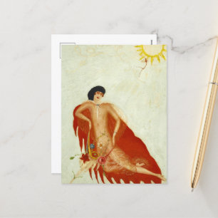 Portrait of Myself by Florine Stettheimer Holiday Postcard