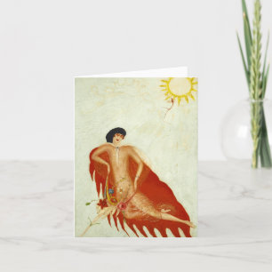 Portrait of Myself by Florine Stettheimer Thank You Card