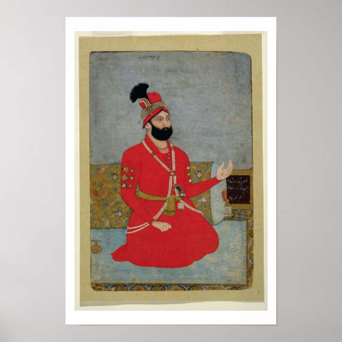 Portrait Of Nadir Shah Afshar Of Persia 1688 1747 Poster Au