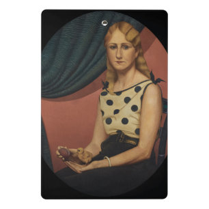 Portrait of Nan Wood Graham by Grant Wood Mini Clipboard