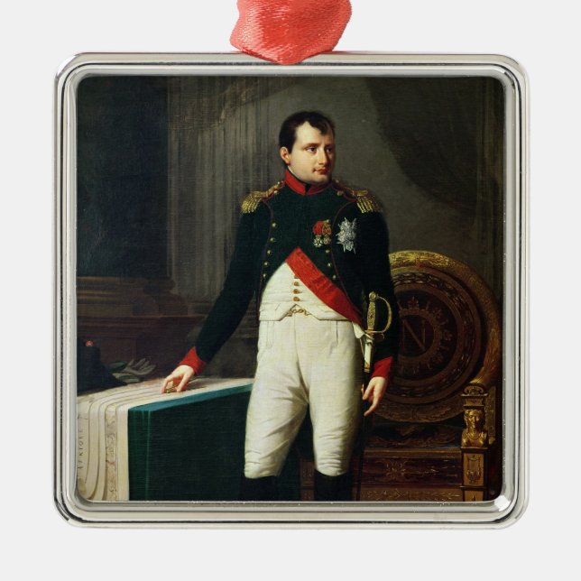 Portrait of Napoleon Bonaparte  1809 Metal Ornament (Front)