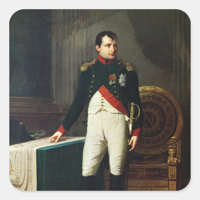 Portrait of Napoleon Bonaparte  1809 Square Sticker (Front)