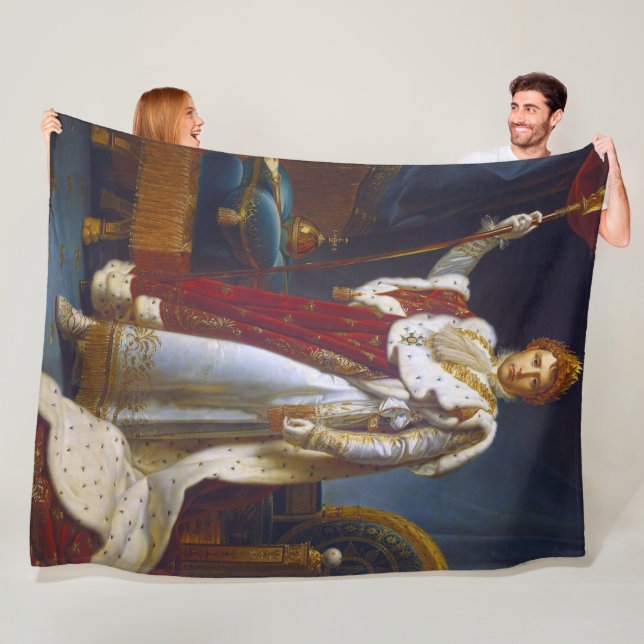 Portrait of Napoleon Bonaparte, Francois Gérard Fleece Blanket (In Situ)