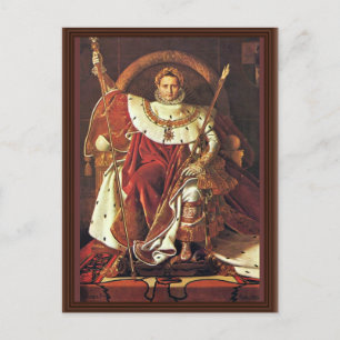 Portrait Of Napoleon I. By Ingres Jean Auguste Dom Postcard