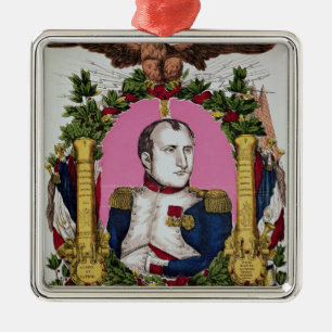 Portrait of Napoleon I  in  Battle of Metal Tree Decoration