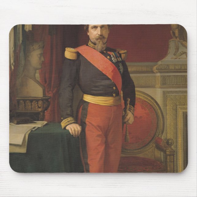 Portrait of Napoleon III  1862 Mouse Pad (Front)