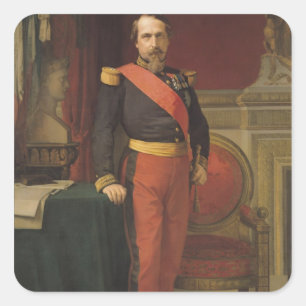 Portrait of Napoleon III 1862 Square Sticker
