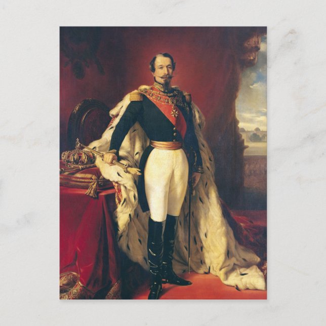 Portrait of Napoleon III  Emperor of France Postcard (Front)
