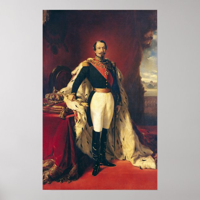 Portrait of Napoleon III  Emperor of France Poster (Front)
