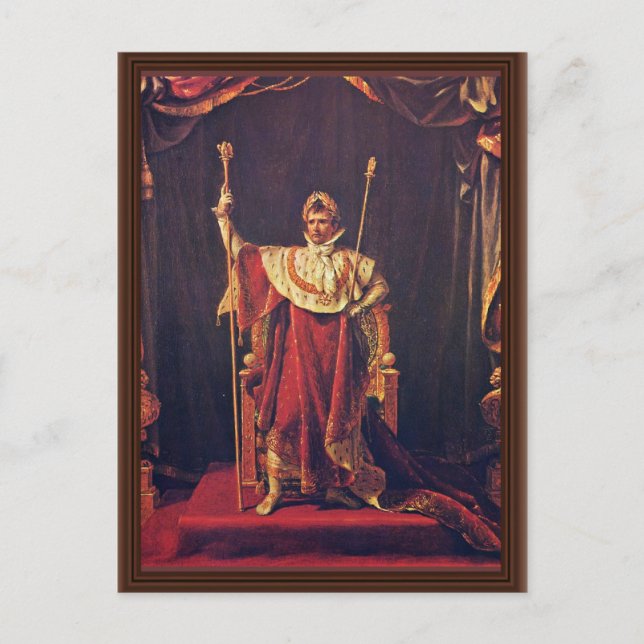 Portrait Of Napoleon In Imperial Robes By David Ja Postcard (Front)