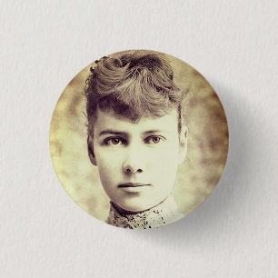 Portrait of Nellie Bly 3 Cm Round Badge