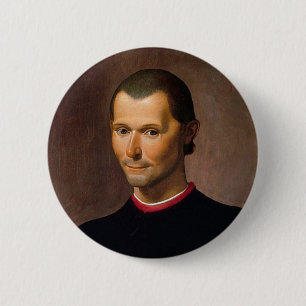 Portrait of Niccolò Machiavelli 6 Cm Round Badge