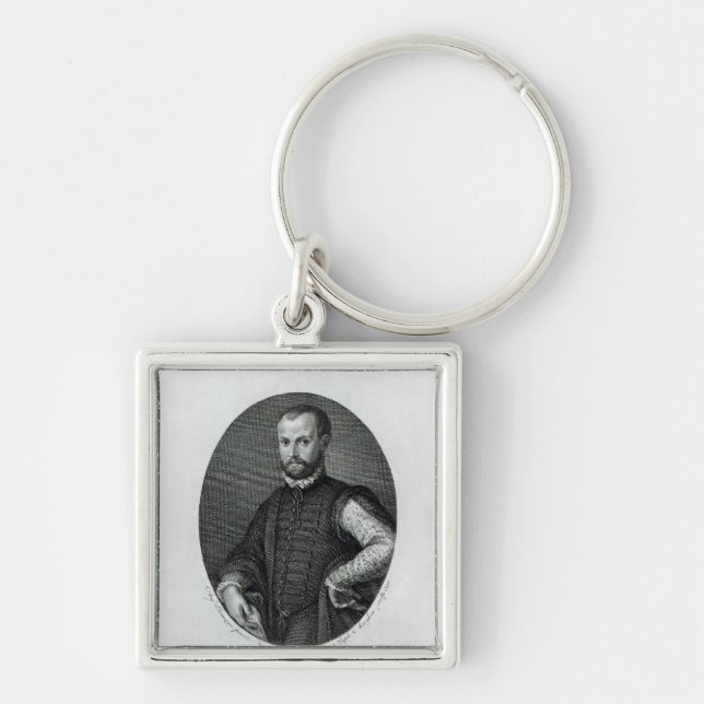 Portrait of Niccolo Machiavelli Key Ring (Front)
