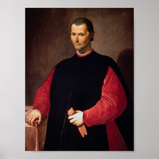 Portrait of Niccolò Machiavelli Poster (Front)