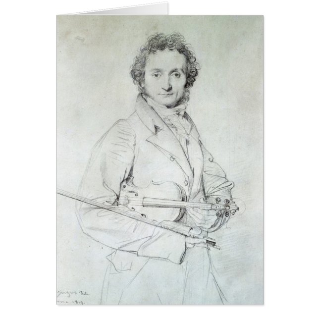 Portrait of Niccolo Paganini  1819 (Front)