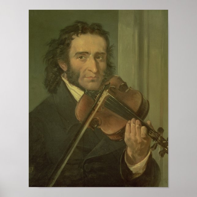 Portrait of Niccolo Paganini Poster (Front)