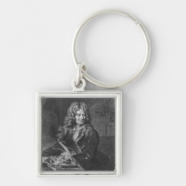 Portrait of Nicolas Boileau Key Ring (Front)