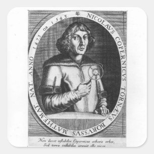 Portrait of Nicolas Copernicus Square Sticker