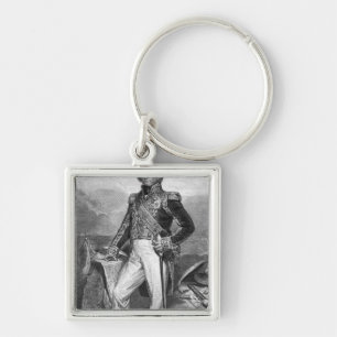 Portrait of Nicolas Jean-de-Dieu Key Ring