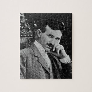 Portrait of Nikola Tesla Jigsaw Puzzle
