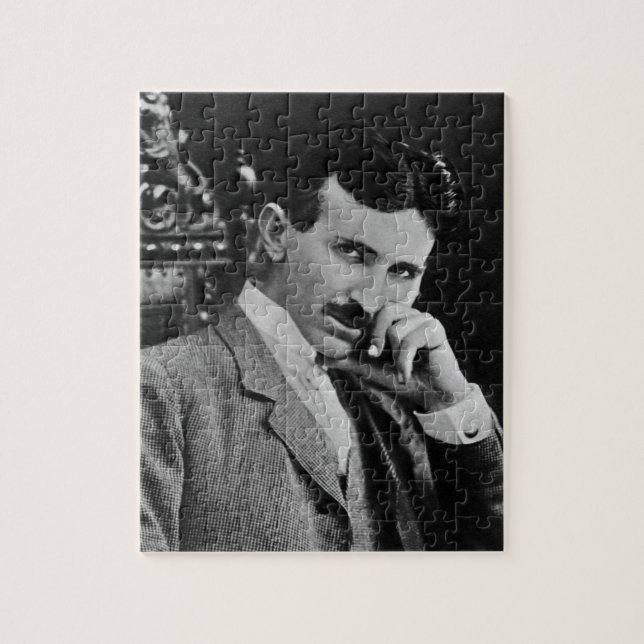 Portrait of Nikola Tesla Jigsaw Puzzle (Vertical)