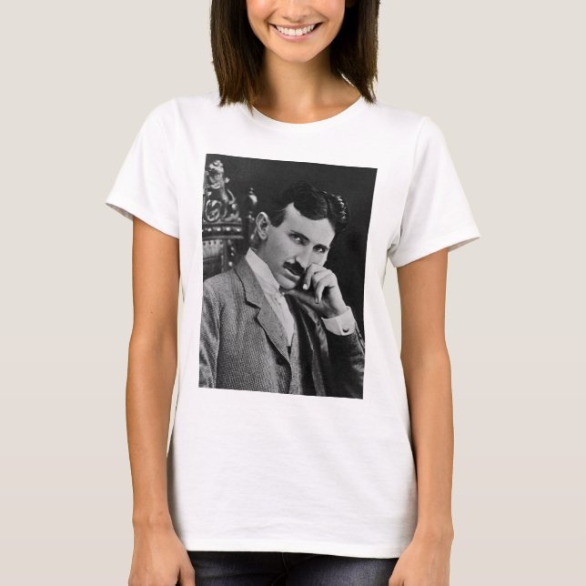 Portrait of Nikola Tesla T-Shirt (Front)
