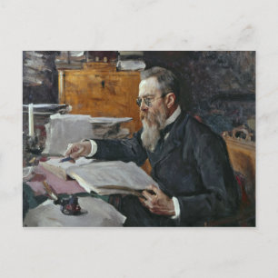 Portrait of Nikolai Andreyevich Rimsky-Korsakov Postcard