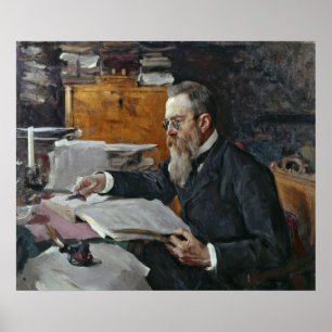 Portrait of Nikolai Andreyevich Rimsky-Korsakov Poster