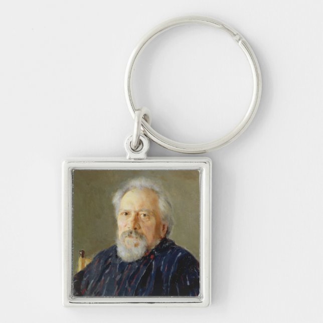 Portrait of Nikolay Leskov Key Ring (Front)