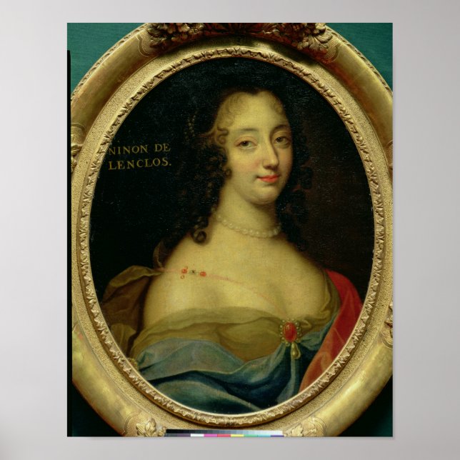 Portrait of Ninon de Lenclos Poster (Front)