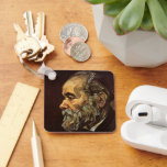 Portrait of Old Man with Beard by Vincent van Gogh Key Ring<br><div class="desc">Portrait of an Old Man with Beard by Vincent van Gogh is a vintage fine art post impressionism daily life portrait painting featuring a profile view of an elderly gentleman with a graying beard. About the artist: Vincent Willem van Gogh was a Post Impressionist painter whose work was most notable...</div>
