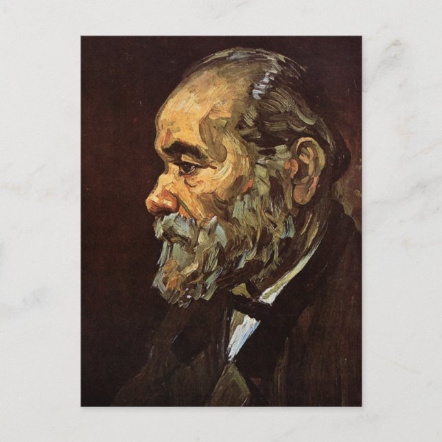 Portrait of Old Man with Beard by Vincent van Gogh Postcard (Front)