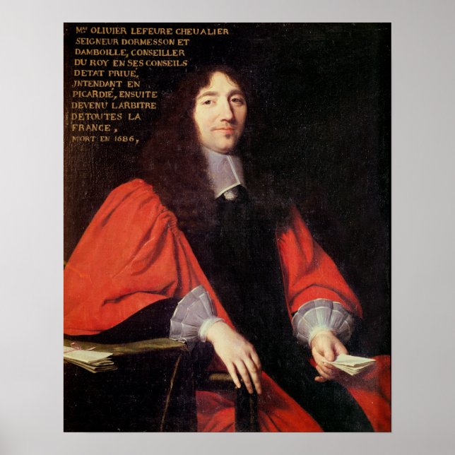 Portrait of Olivier Lefevre Poster (Front)