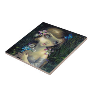 "Portrait of Ophelia" Tile
