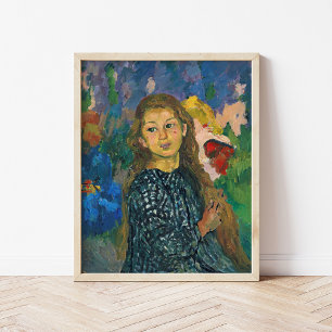 Portrait of Ottilia   Giovanni Giacometti Poster