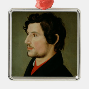 Portrait of Otto Sigismund Runge Metal Ornament