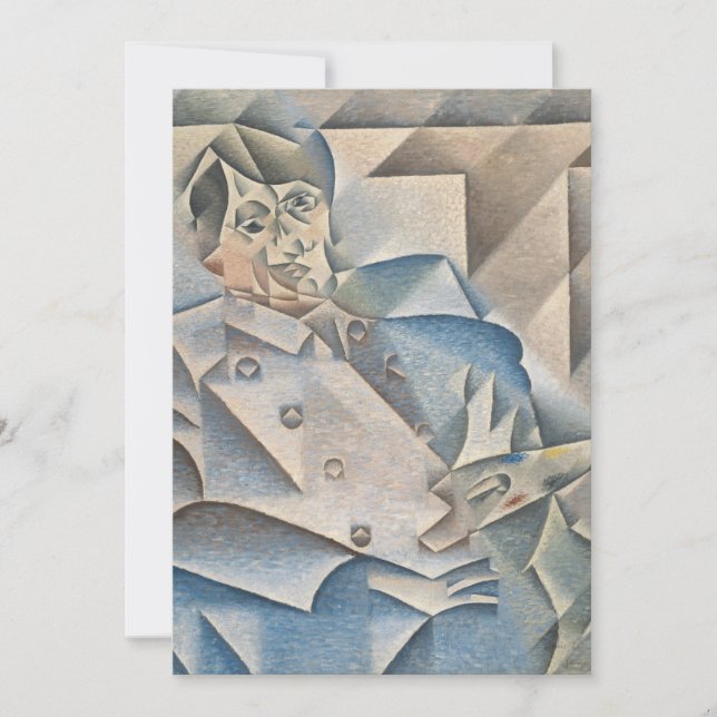 Portrait of Pablo Picasso by Juan Gris Invitation (Front)