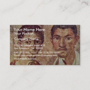 Portrait Of Paquius Proculus And His Wife By Meist Business Card