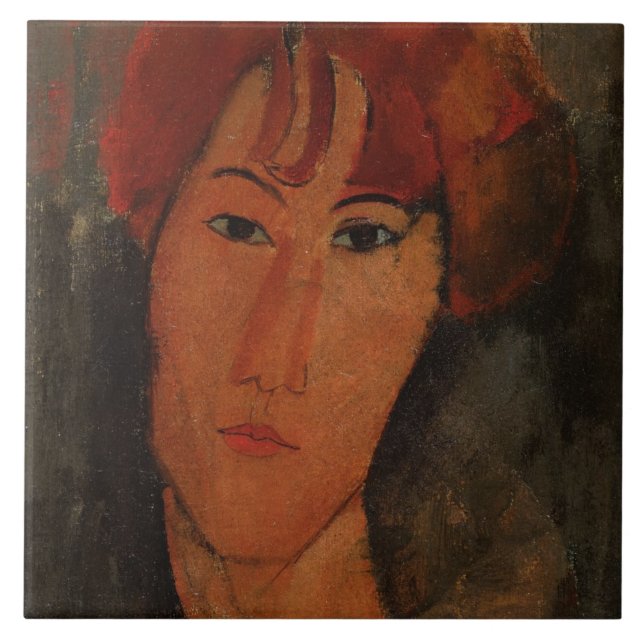 Portrait of Pardy, c.1915 (oil on canvas) Tile (Front)