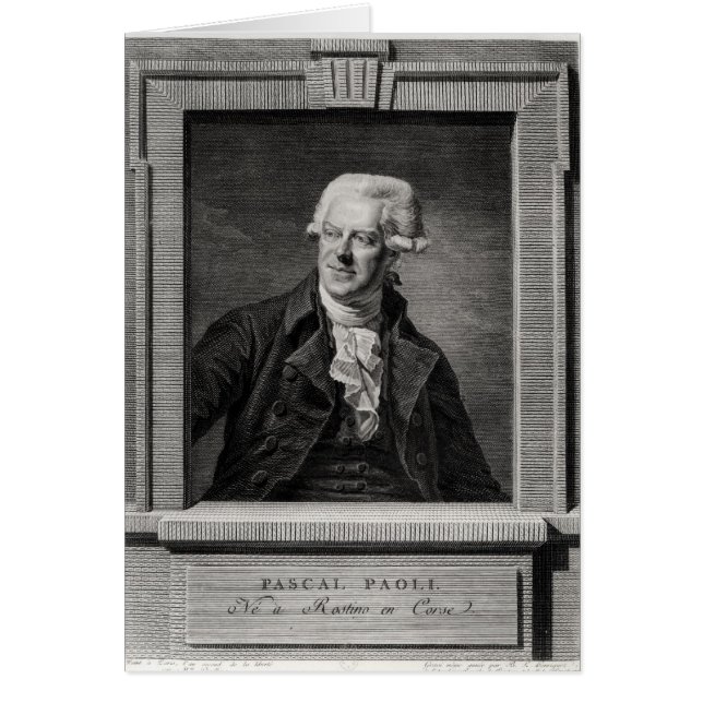 Portrait of Pascal Paoli (Front)