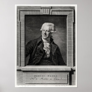 Portrait of Pascal Paoli Poster
