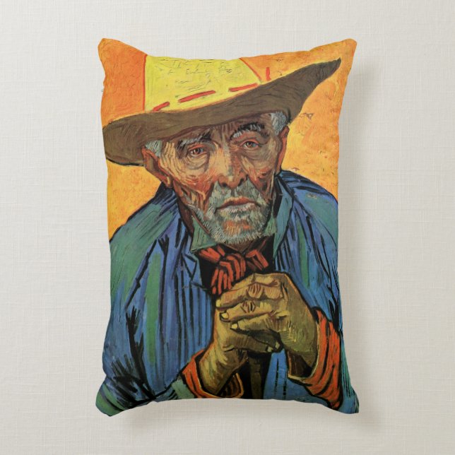 Portrait of Patience Escalier by Vincent van Gogh Decorative Cushion (Front(Vertical))