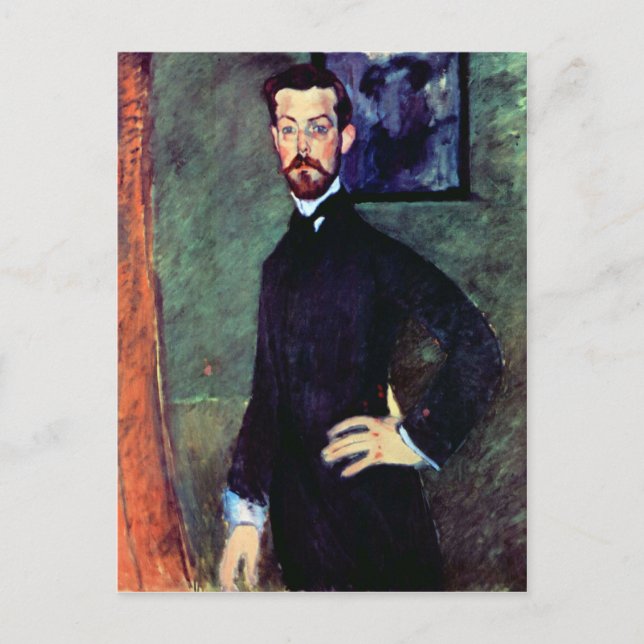Portrait of Paul Alexanders by Modigliani Postcard (Front)